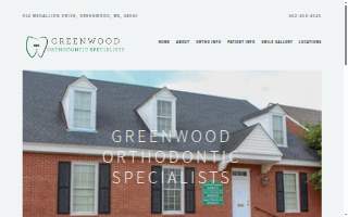 Greenwood Orthodontic Specialists website