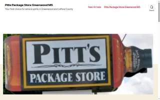 Pitts Package Store website