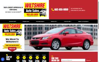 Wiltshire Auto Sales website