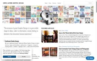 Chris Alford Graphic Design website