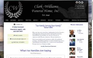 Clark-Williams Funeral Home website