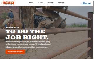 Frontier Fences website