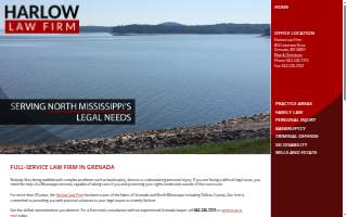 Harlow Law Firm website