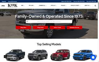 Kirk Brothers CDJR Sunset website