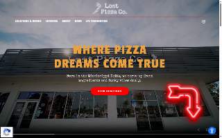 Lost Pizza Co. website