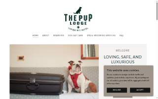 The Pup Lodge website