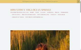 Downtown Yoga Ocean Springs website