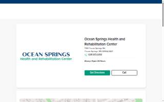 Ocean Springs Health and Rehabilitation Center website