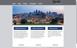 The Rollins Law Firm website