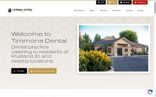 Timmons Cosmetic and Implant Dentistry website