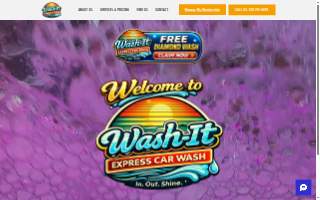 Wash It Express Carwash of Gulf Hills website