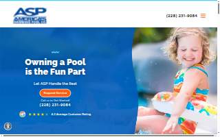 ASP - America's Swimming Pool Company of Gulfport website