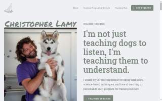 Canine Coaching With Chris website