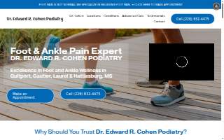 Cohen podiatry website
