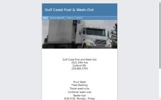 Gulf Coast Fuel and Wash-Out website