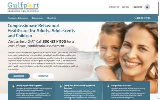 Gulfport Behavioral website
