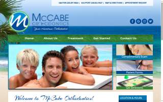 McCabe Orthodontics of Gulfport website