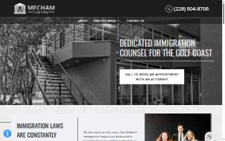 Mecham Law Firm of Gulfport website