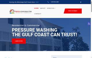 Parks' Housewashing website