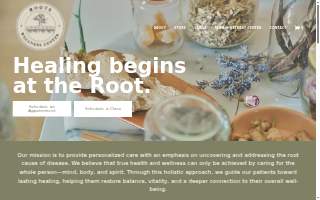 Roots Wellness Center website