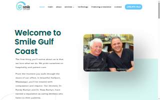 Smile Gulf Coast of Gulfport website