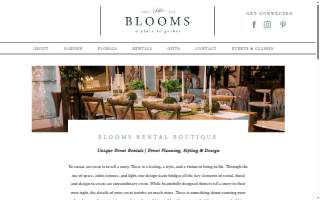 Blooms Event Rentals (formerly Celebrations) website