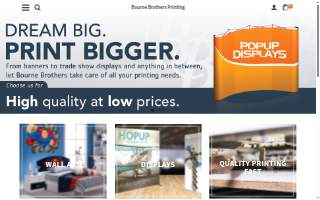 Bourne Brothers Printing Inc website