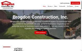 Brogdon Construction, Inc. website