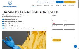 Clean Air Services website
