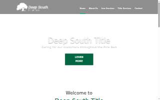Deep South Title, LLC website