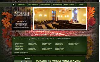 Forrest Funeral Home website