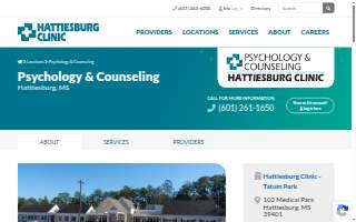 Hattiesburg Clinic Psychology & Counseling website