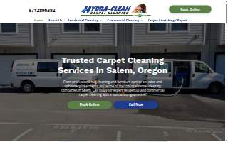 Hydra Clean Carpet Cleaning website