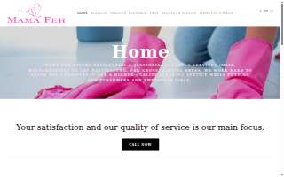 Mama Fer, Cleaning Services of Hattiesburg website