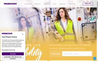 PrideStaff of Hattiesburg website