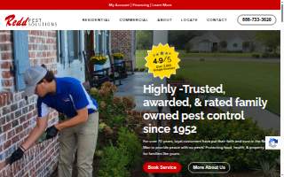 Redd Pest Solutions of Hattiesburg website