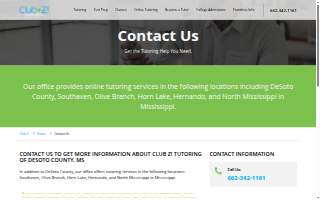 Club Z! Tutoring of Horn Lake website