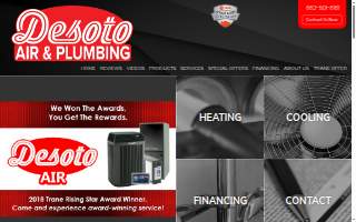 Desoto Air & Plumbing LLC website