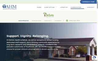 Desoto Health Care website