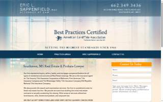 Eric L Sappenfield LLC Attorney website