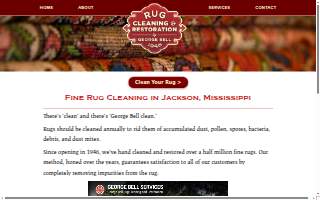 George Bell Rug Cleaning Co of Jackson website
