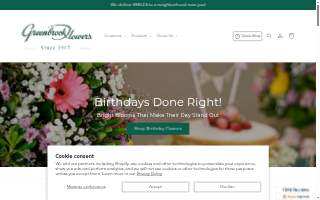 Greenbrook Flowers of Jackson website
