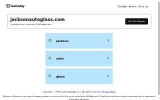 Jackson Auto Glass website