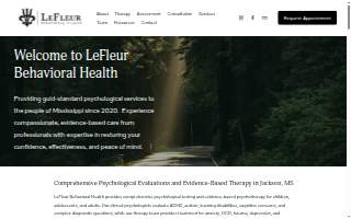 LeFleur Behavioral Health, PLLC website