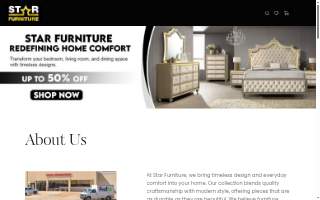 Star Furniture website