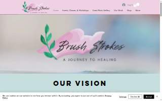 Brush Strokes: A Journey to Healing website