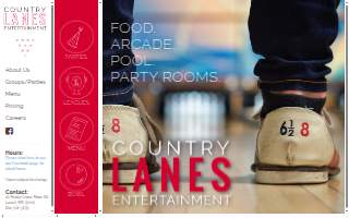 Country Lanes Bowling website