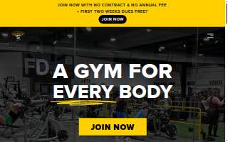 Fitness Depot website