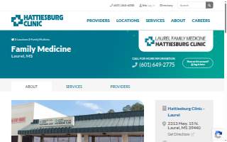 Hattiesburg Clinic website