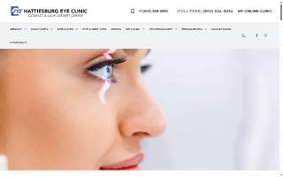 Hattiesburg Eye Clinic website